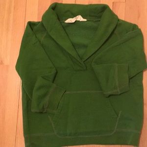 J Crew Shawl Collar Sweatshirt in Spring Green